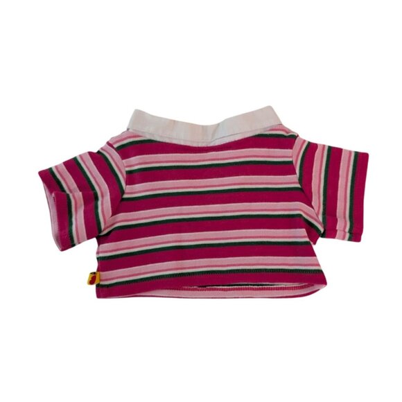 Build-A-Bear Clothes Pink Striped & Supergirl Shirts w/Black Pink Skirts Outfits - Picture 7 of 10